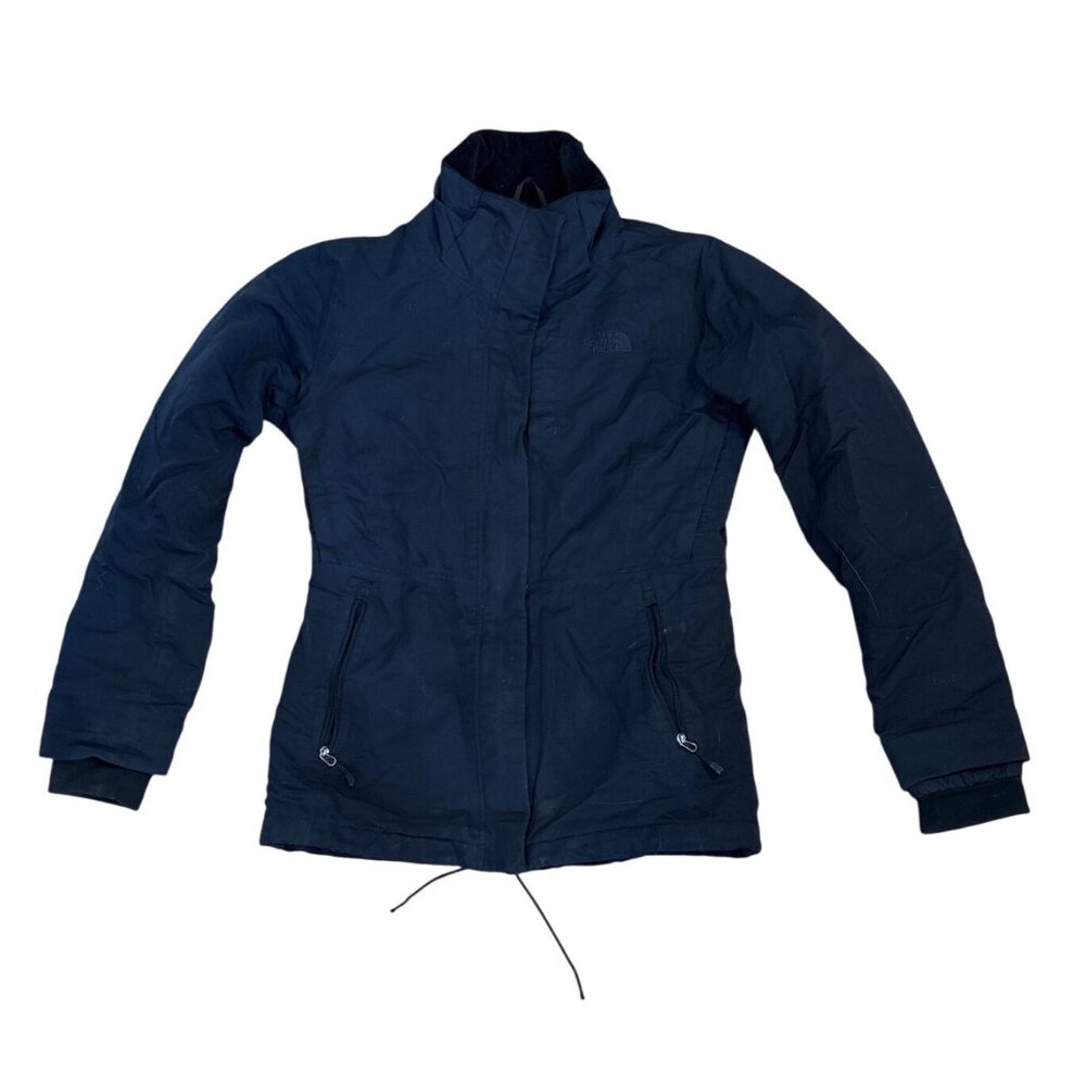The North Face Coat Womens Sm Black HyVent Waterproof Jacket Zip Pockets